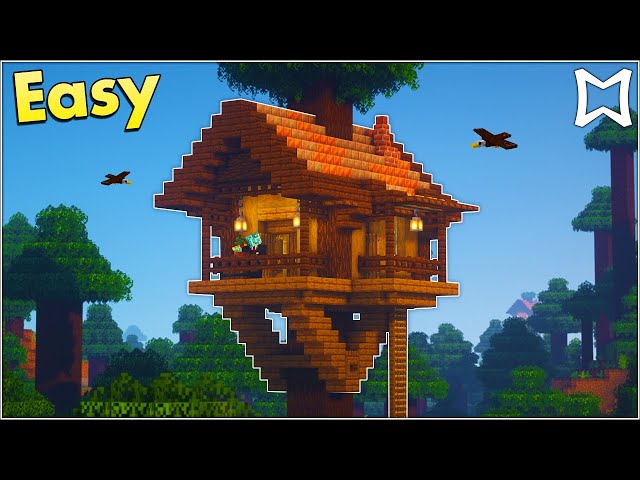 Minecraft Tutorial ► Survival Spruce Tree House | Taiga Biome (EASY)