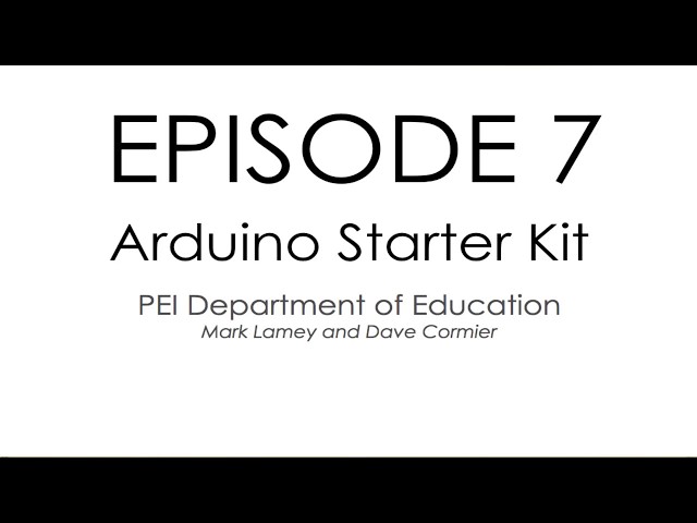 Arduino Starter Kit episode 7 - Coding variables and comments