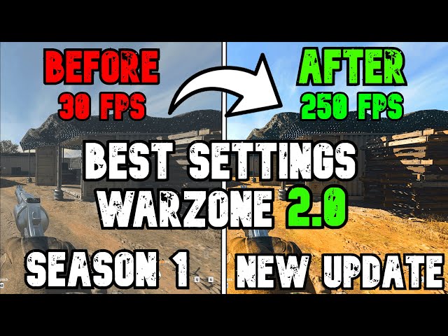BEST PC Settings for Warzone 2.0! (Optimize FPS & Visibility) FOR ANY PC - ✅*NEW UPDATE*