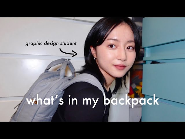 whats in my backpack (graphic design student edition)