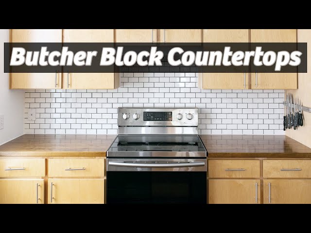 Easy Improvement For Your Kitchen! DIY Butcher Block Countertops | How To Build and Install