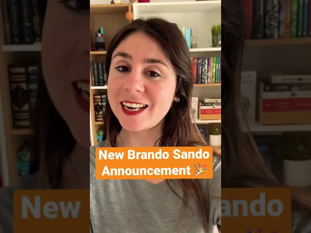 Fan reacting to new Brandon Sanderson announcement 📣- #booktube #youtubeshorts #shorts #bookstagram