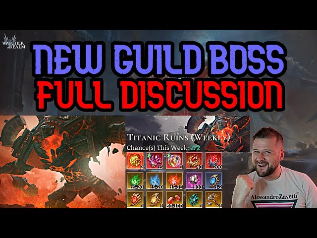 New Weekly Guild Boss Semrah Titanic Ruins Test Server Content - Watcher of Realms