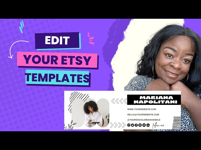 How to Edit Etsy Templates| Tips for How to Use Esty Templates with Canva