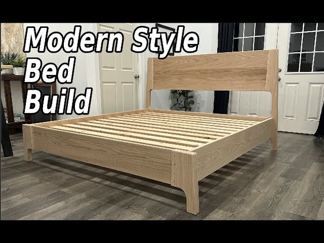How to Build a Bed || Modern Bed Frame || Minimalist Bed Frame || How to Woodworking