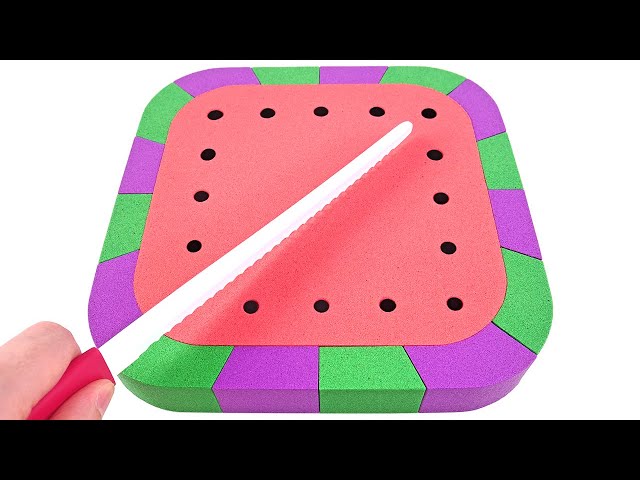 Satisfying Video | How To Make Fruits from Kinetic Sand Cutting ASMR RainbowToyTocToc