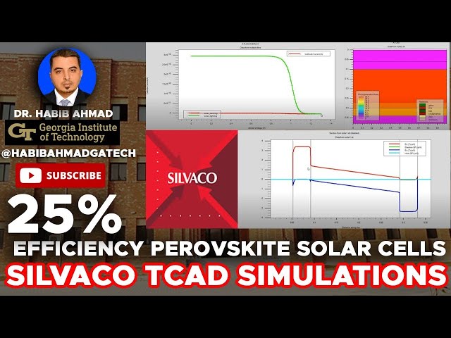 🌞 Silvaco TCAD Simulation for Optimizing Perovskite Solar Cells   Achieving 25% Efficiency! 🚀⚡️🌱🔋