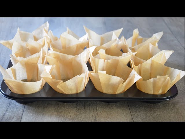How to make Tulip Muffin Liners for Bakery Sytle Muffins