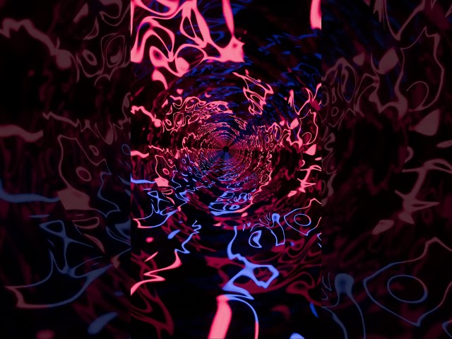VJ #loop NEON Blue Pink Tunnel #Abstract #background  Video 4k Screensaver Blender-Art #Visual #asmr