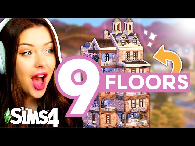 I Built a 9 STOREY Apartment Unit with STRICT Landlord Rules in The Sims 4