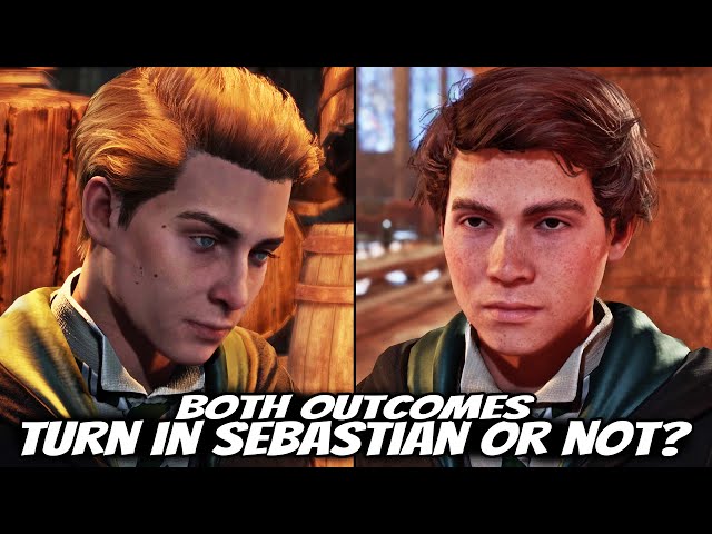 Turn In Sebastian Sallow or Not? And talk after ending | BOTH OUTCOMES - Hogwarts Legacy