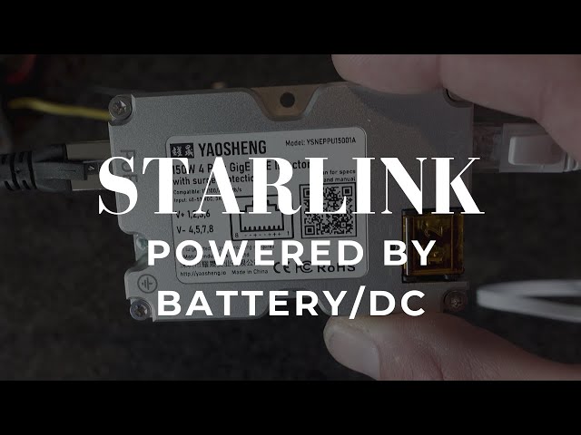 Effortless Powering: YAOSHENG Adaptors Simplify Starlink with DC/Battery