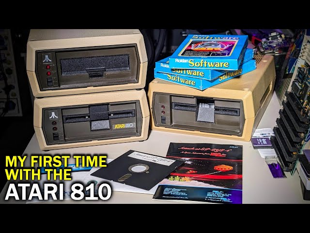 These are some cool disc drives but we have some issues (Atari 810)