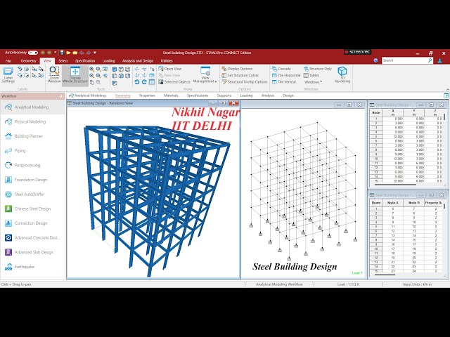 Steel Building Design in Staad Pro (Basics)