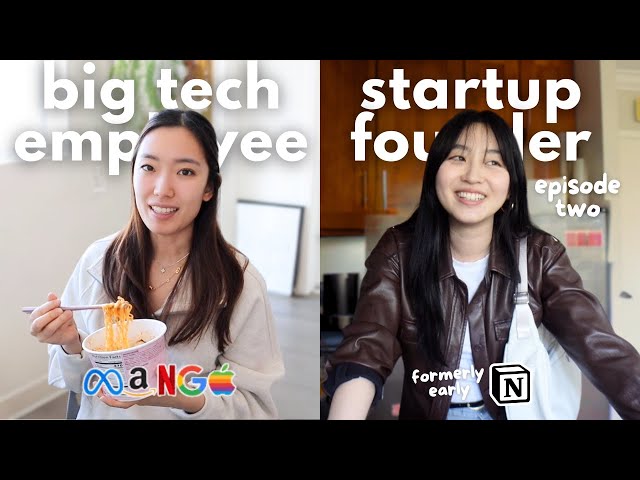 big tech employee vs startup founder: day in the life
