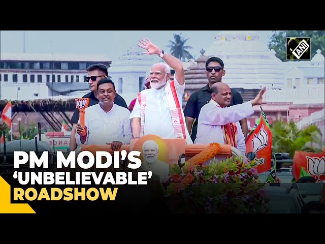 PM Modi holds massive roadshow in Odisha’s Puri