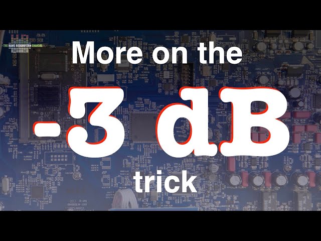More on the -3 dB trick
