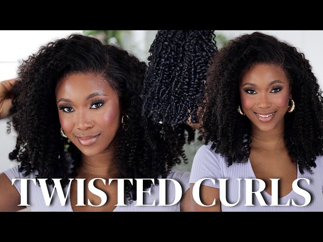 Get The Perfect Natural Look With Twisted Curls And Curly Edges!