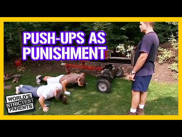 Cop Dad Forces Teens to Do Push Ups As Punishment | World's Strictest Parents