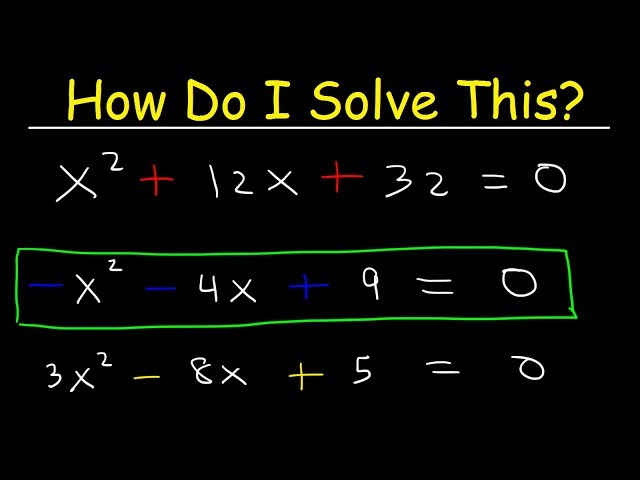 How To Solve Quadratic Equations By Completing The Square?