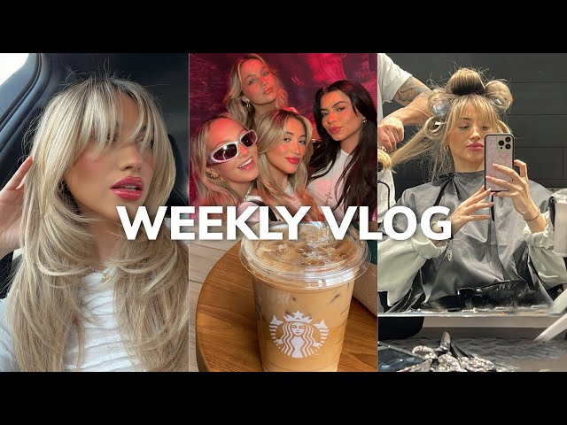 WEEKLY VLOG ❥ getting a haircut w/ bangs, event in nyc & skims order