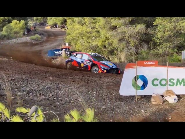 WRC ECO Acropolis Rally Greece 2023 Lappi jump ss2 Loutraki
