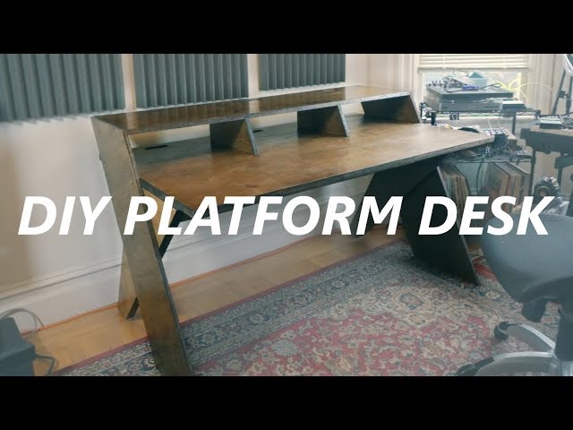 DIY Output Platform music studio desk