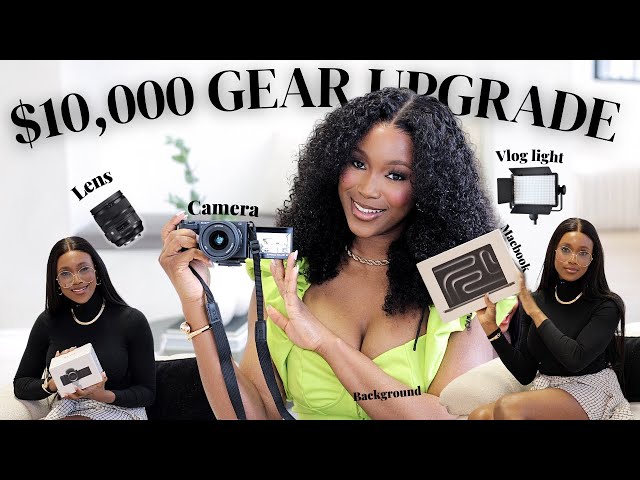 $10K Gear Upgrade Haul! 🎥✨Transform Your YouTube Quality in 2024! cameras, laptop, lenses, tripod