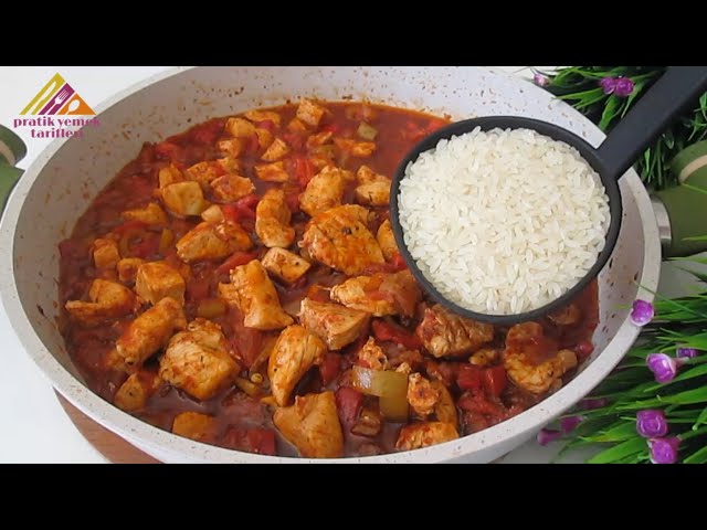 Cook chicken and rice this way, the result is amazing and delicious! Easy and Quick Recipe.