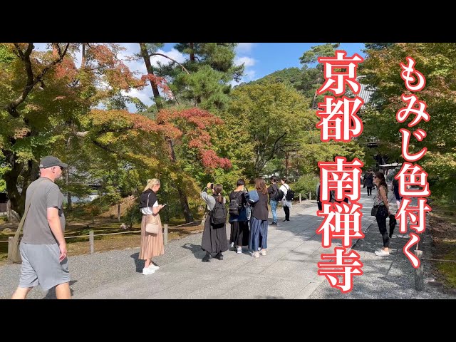 2023年10月17日 京都の紅葉🍁 色付き始めた京都南禅寺を歩く Walking around Nanzenji Temple, Kyoto 【4K】