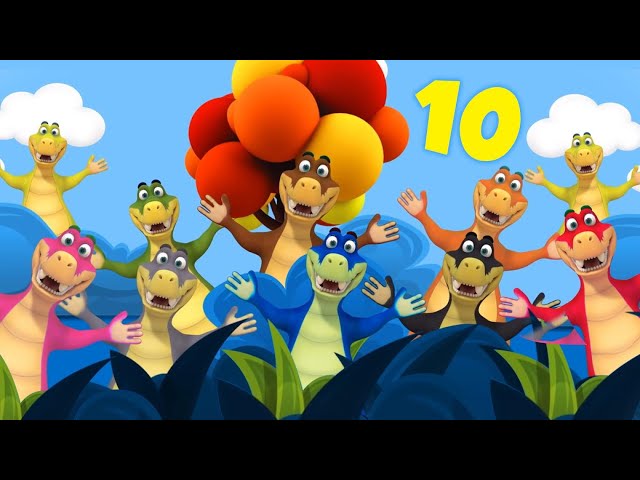 Ten Little Crocodiles, Numbers Song and Learning Video for Kids