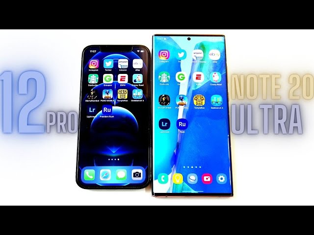 iPhone 12 Pro vs Note 20 Ultra Speed Test