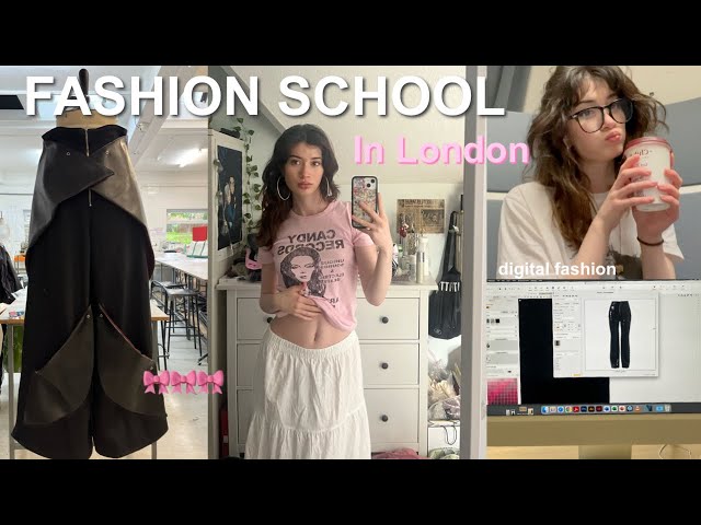 Week in my life at london fashion school || finals week edition 🎀