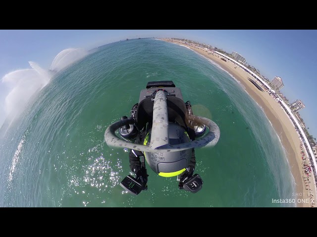 JetPack Aviation flying with the Insta 360 One X camera.
