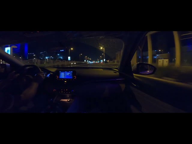 Passenger POV Night Drive - Dubai - Jumeirah & Al Wasl