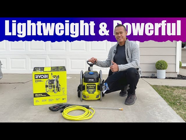 RYOBI 2000 PSI 1.2 GPM Best BUDGET Electric Pressure Washer For Car Detailing, Home & Business