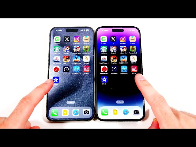 iPhone 15 Pro Max vs iPhone 14 Pro Max Speed Test iOS 17.4.1