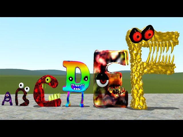 I PLAYING AS COLORFUL LITTLE TO BIG NIGHTMARE CURSED ALPHABET LORE in Garry's Mod