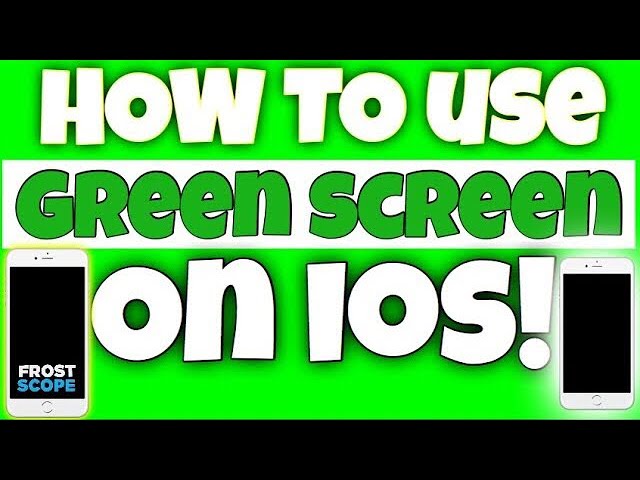 How to use GREEN SCREEN on your iOS Device! (Tutorial)