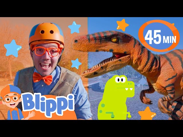 Blippi Learns to Walk Like A Dinosaur! | Blippi Educational Videos for Kids