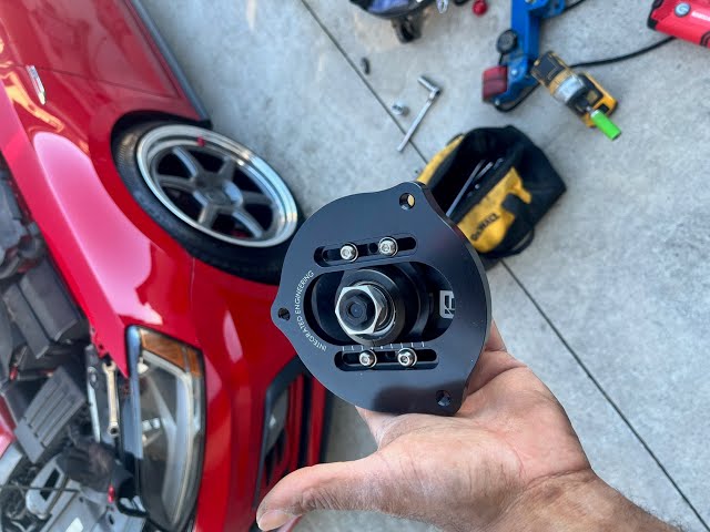 Installing camber plates on a VW mk6 Jetta Gli.