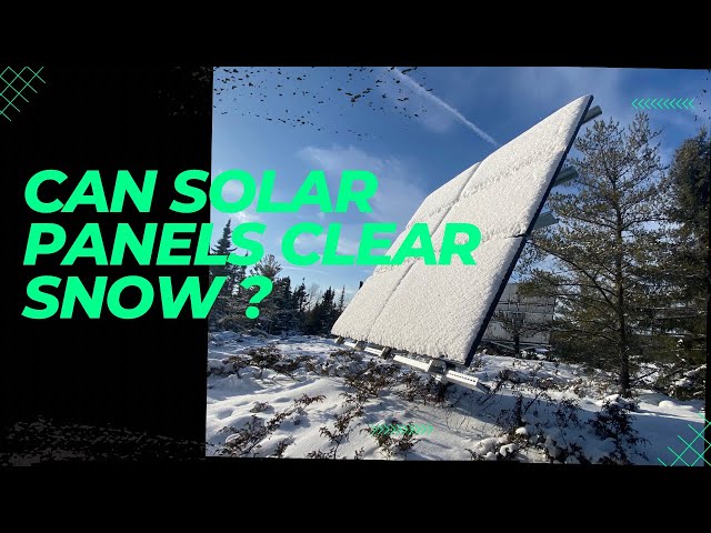 Solar Panels Clear Snow?