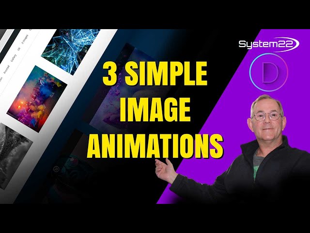 Divi Theme Create 3 Simple Image Animations No Coding