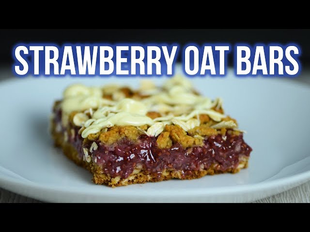 Healthy Strawberry Oatmeal Bars