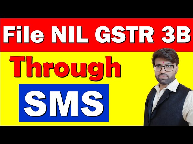 How To File Nil GSTR 3B Return Through Sms | Gst Nil Return Filing In Hindi | Nil Return GSTR 3B