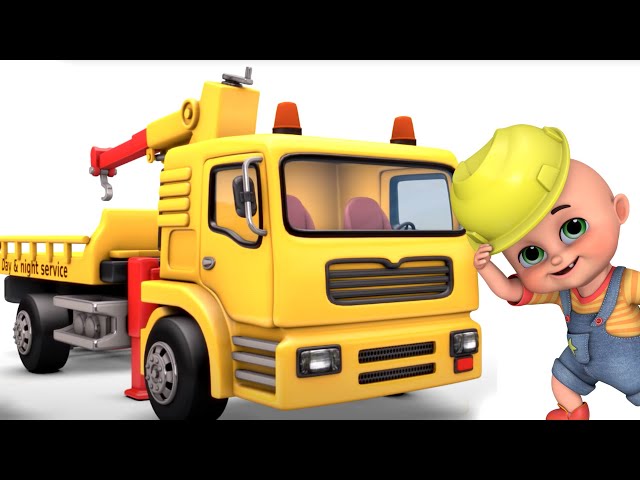 Tow Truck Rescues Bus | Fire Truck, Monster Truck, Police Car | Kids Songs | markitos toys