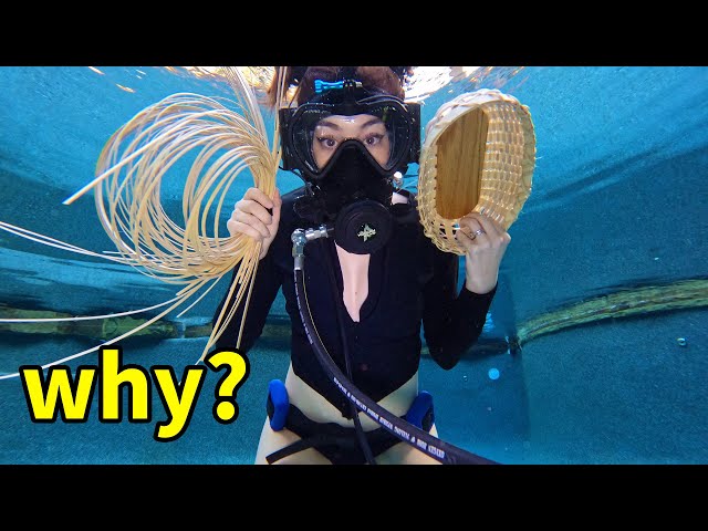 Can we do a DIY project underwater? (underwater basket weaving)