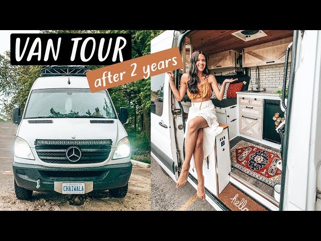 VAN TOUR after 2 years living in our TINY HOUSE on wheels | Eamon & Bec