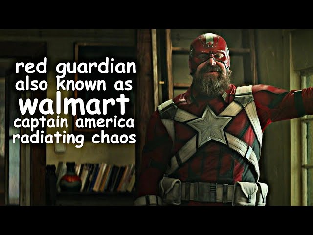 red guardian also known as walmart captain america radiating chaos for about four minutes