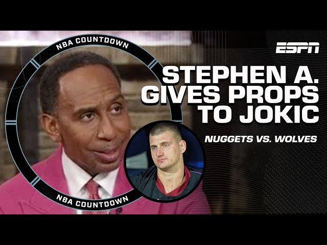 Stephen A. gives ALL CREDIT to Nikola Jokic 🗣️ 'GREATEST PLAYER IN THE GAME!' | NBA Countdown